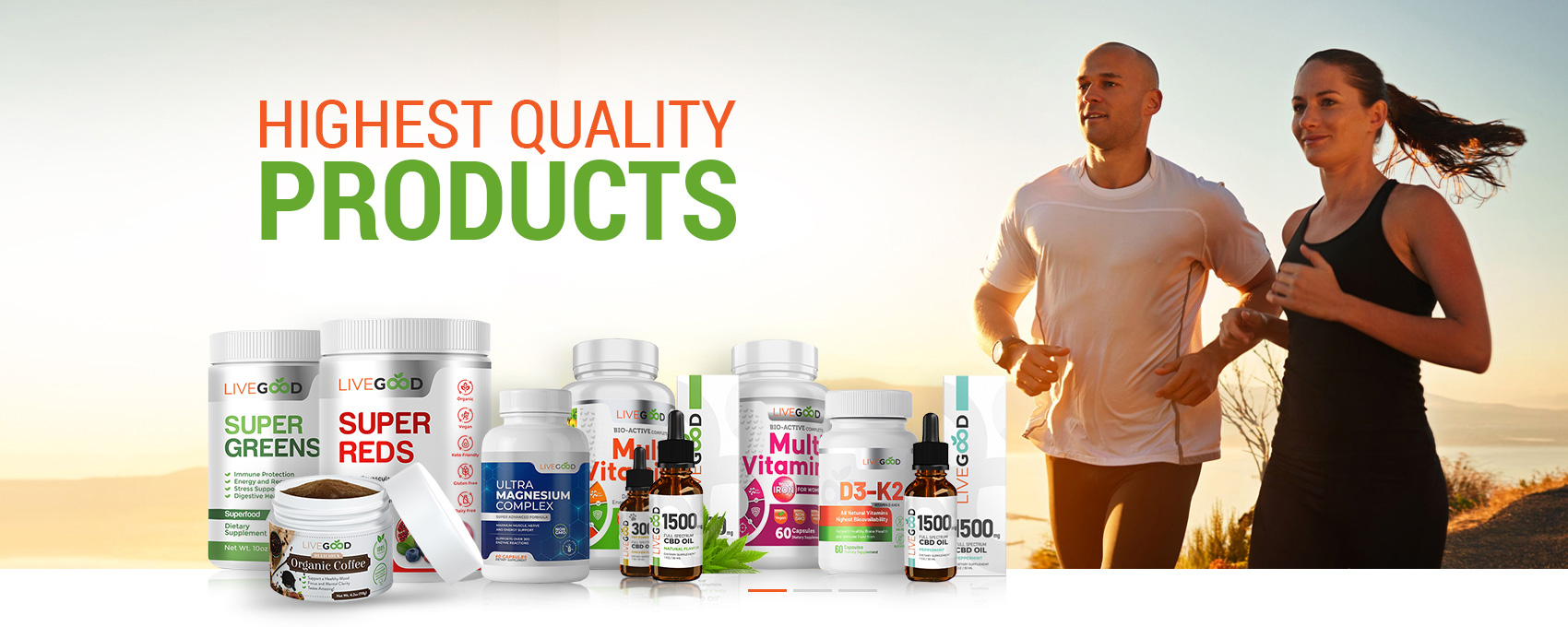 Highest quality LiveGood products for active healthy living